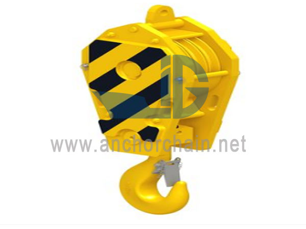 Bloque de grúa de 3 poleas