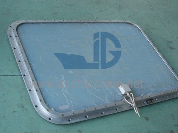 Ventana rectangular ordinaria de aluminio con vidrio de calentamiento eléctrico