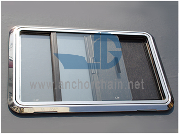 Ventana corrediza vertical de aluminio para barco