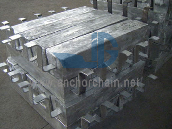 Ánodo de sacrificio de zinc del tanque de lastre