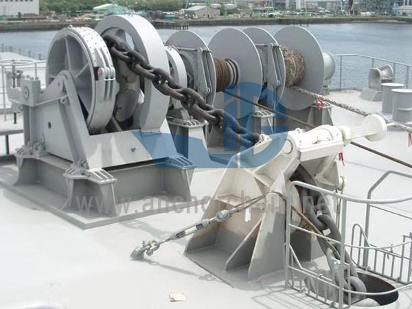 Cabrestante de amarre de molinete combinado hidráulico con elevador de cable doble