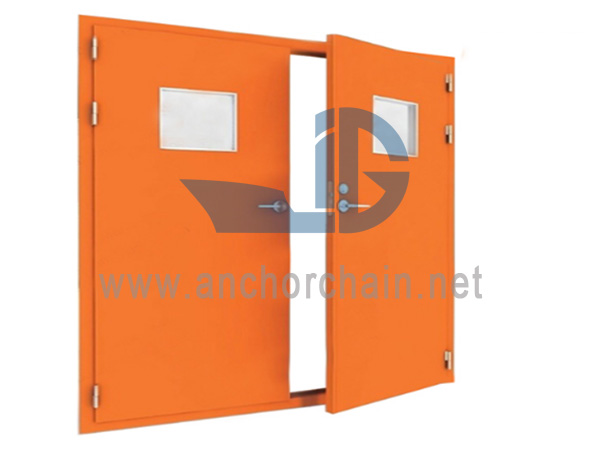 Puerta cortafuego de doble hoja
