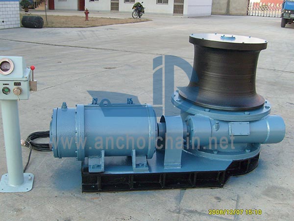 Cabrestante de amarre de ancla eléctrica