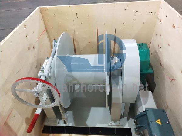Cabrestante eléctrico de amarre de un solo tambor