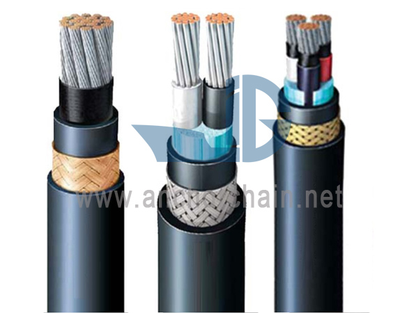 Cable de alimentación marino libre de halógenos retardante de llama 0.61KV