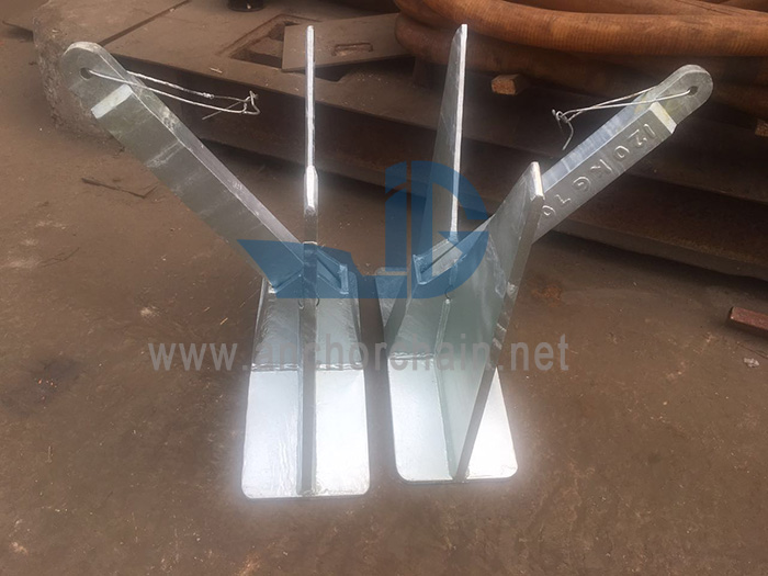 Anclaje tipo piscina galvanizado en caliente