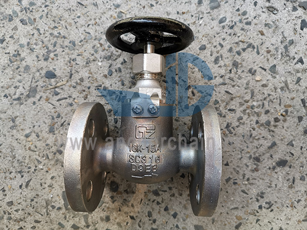 JIS F 7302 5K SCS16 Válvulas angulares de acero inoxidable