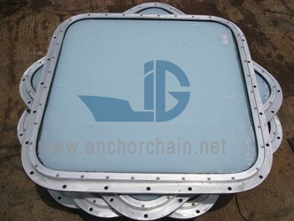 Ventana fija de aluminio marino