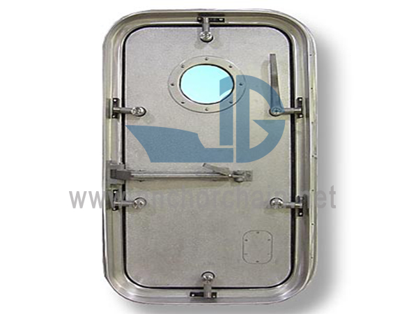 Puerta hermética de acción rápida de aluminio marino con palanca única