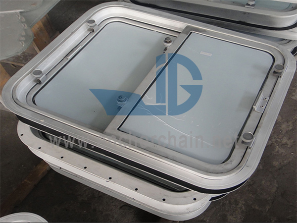 Barco de aluminio hermético a la intemperie ventana corrediza doble