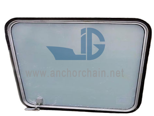 Ventana rectangular fija de acero para timonera con vidrio de calentamiento eléctrico