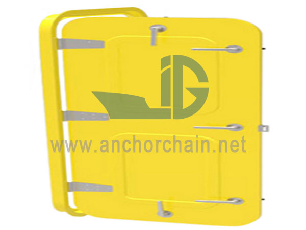 Puerta hermética de aluminio marino de una hoja