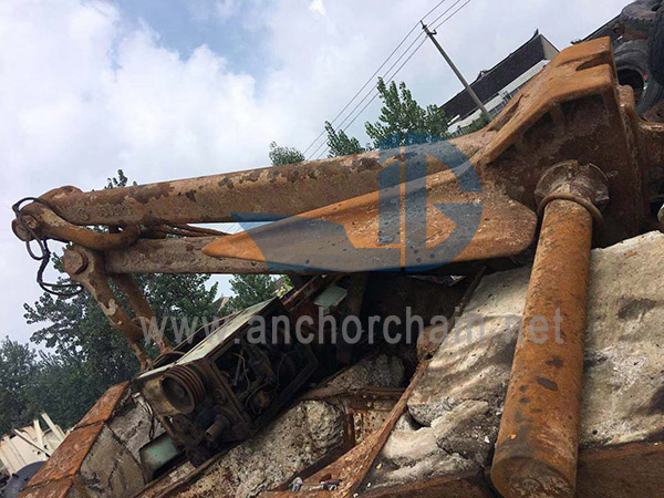 Ancla de barco de trabajo