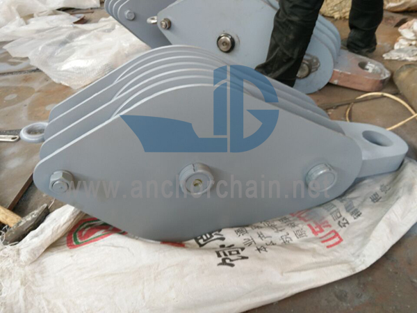 Bloque de cuerda de alambre de polea ZHC serie 4 para mandíbula de barco