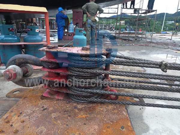 Bloque de cuerda de alambre de polea ZHC serie 7 para mandíbula de barco